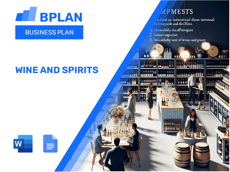 Wine And Spirits Business Plan