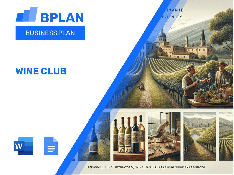 Plan de negocios del club de vinos