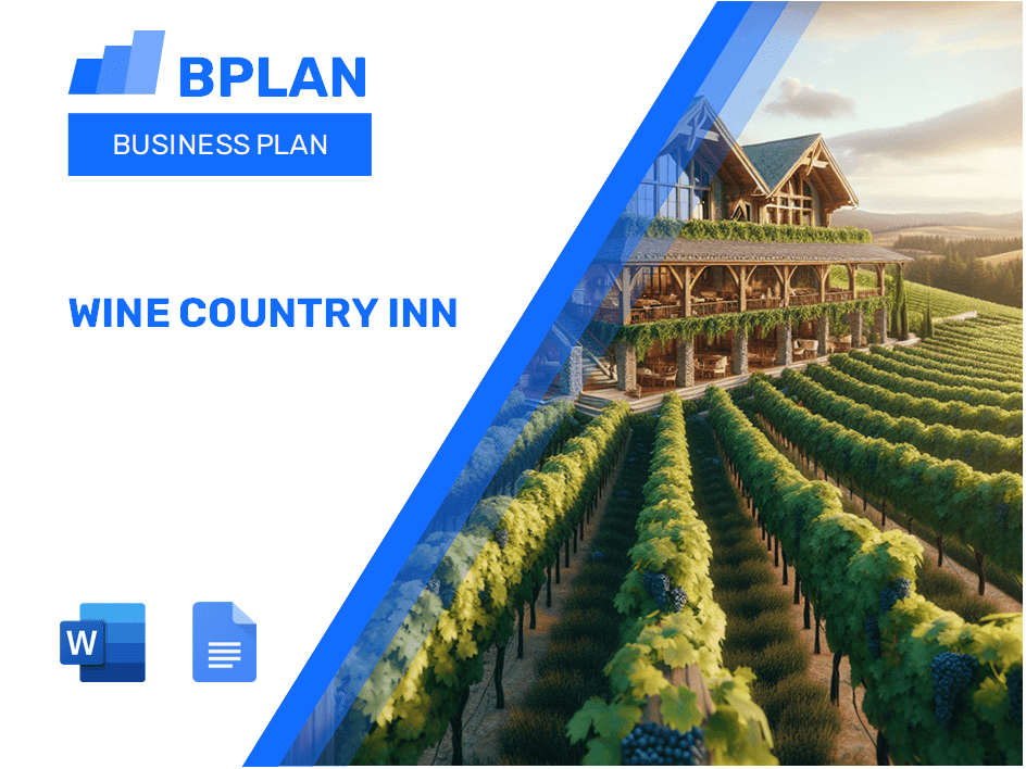 Plan de negocios de Wine Country Inn