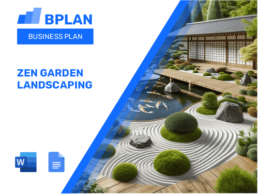 Plan de negocios de paisajismo de zen jardín