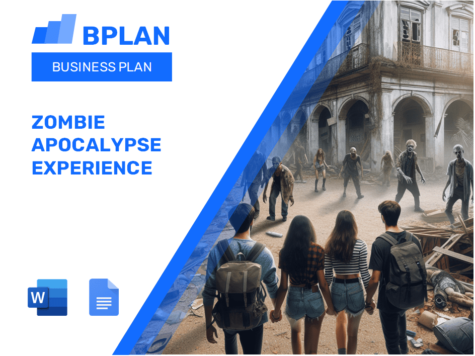 Plan de negocios de experiencia de apocalipsis zombie